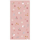 Merkloos sans marque little dutch pink flowers strandlaken 60x120 cm lichtroze