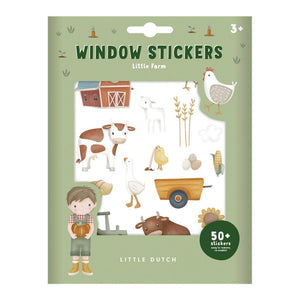 Little du tch raamstickers boerderij