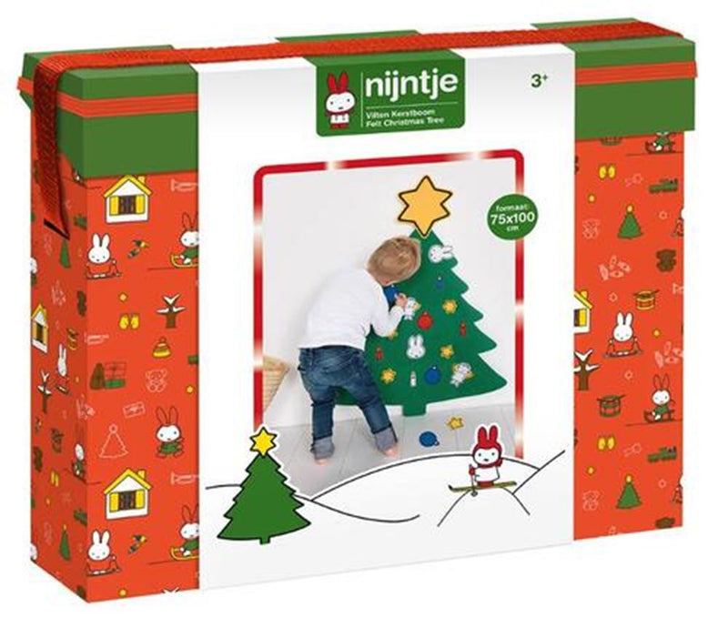 Afbeelding laden in galerijviewer, Bambolino nijntje vilten kerstboom in bewaarkoffer - 75 x 100 cm - 20-delig - peuter en kleuter speelgoed - voor meisjes en jongens - vanaf 3 jaar - speelgoed kinderen - toys
