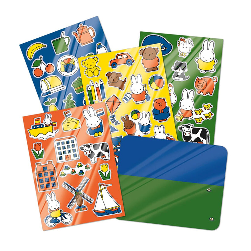 Afbeelding laden in galerijviewer, Totum nijntje raamstickers, niet permanente verplaatsbare stickers met speelachtergrond - educatief speelgoed junior vanaf 3 jaar - bambolino toys

