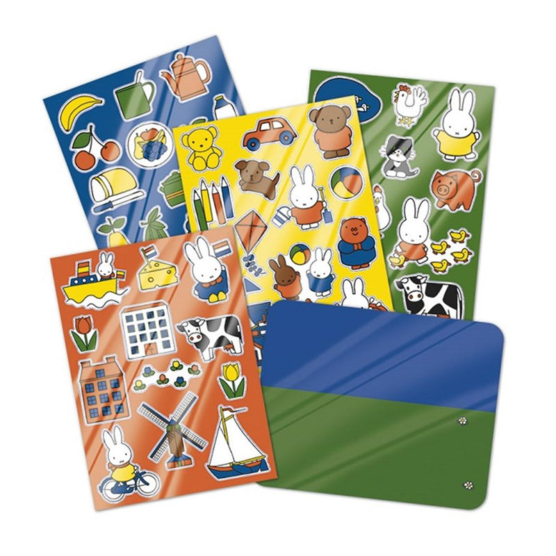 Afbeelding laden in galerijviewer, Totum nijntje raamstickers, niet permanente verplaatsbare stickers met speelachtergrond - educatief speelgoed junior vanaf 3 jaar - bambolino toys
