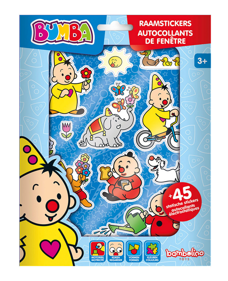 Afbeelding laden in galerijviewer, Bambolino bumba verplaatsbare raamstickers - 4 vellen - met speelachtergrond - peuter en kleuter speelgoed - knutselen - voor meisjes en jongens - vanaf 3 jaar - speelgoed kinderen - toys
