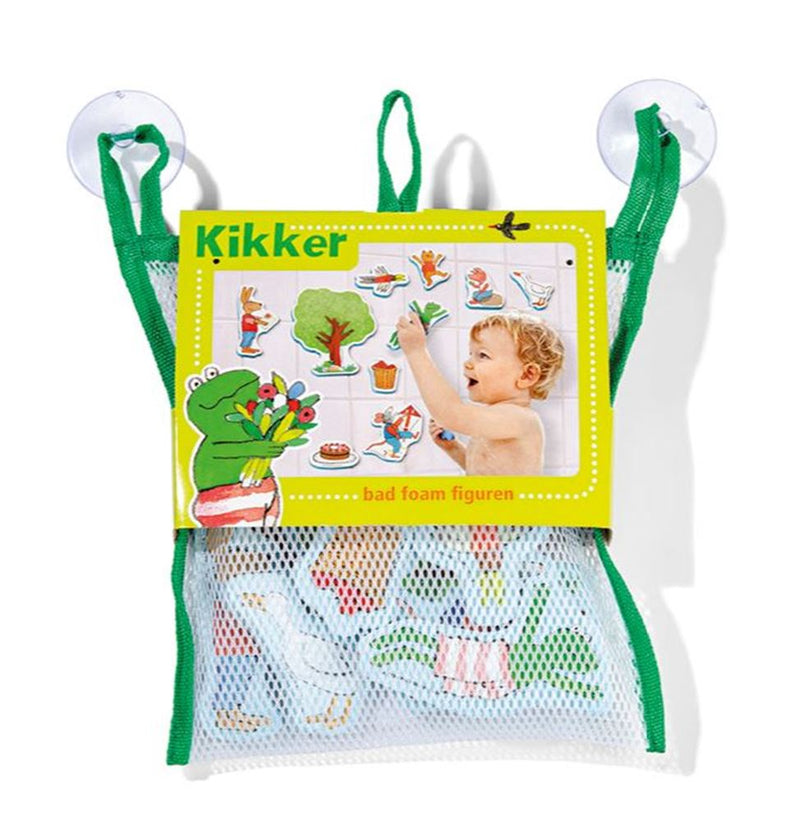 Afbeelding laden in galerijviewer, Bambolino kikker badspeelgoed badfiguren, educatief speelgoed in opbergnetje - peuter kleuter speelgoed - vanaf 1 jaar - toys
