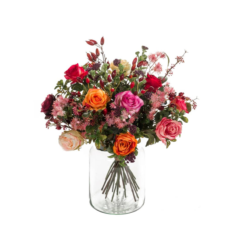 Afbeelding laden in galerijviewer, Emerald kunstboeket flame roses
