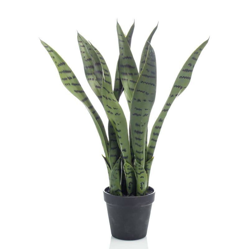 Afbeelding laden in galerijviewer, Emerald kunstplant sansevieria in pot 55 cm
