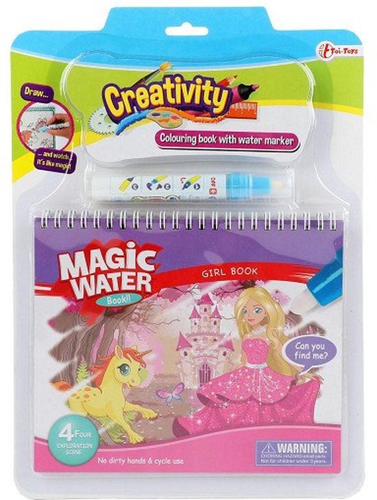 Afbeelding laden in galerijviewer, Toi-toys creativity kleuren met water prinses met stift

