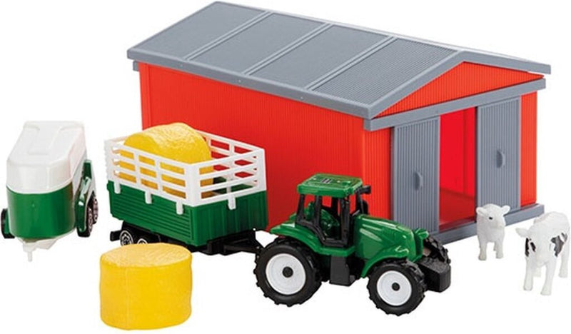 Afbeelding laden in galerijviewer, Toi-toys toi toys tractor set met schuur verschillende uitvoeringen
