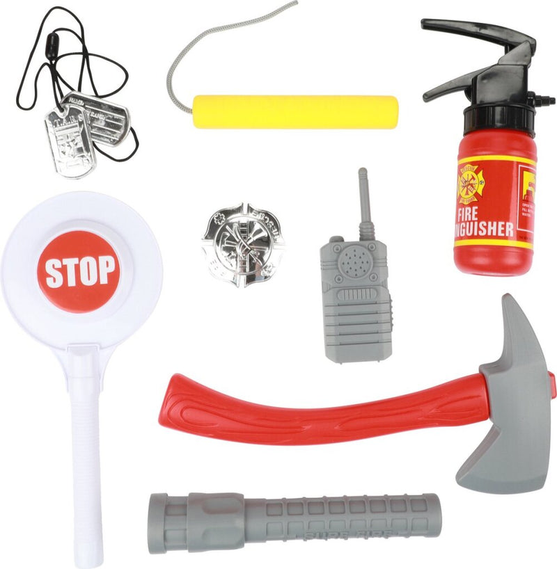 Afbeelding laden in galerijviewer, Toi-toys toi toys fire fighter brandweerkoffer met accessoires 25x16x6cm
