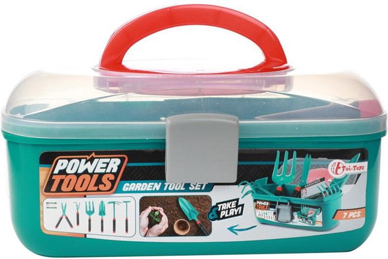 Afbeelding laden in galerijviewer, Power Tools Toi Toys Tools Tuingereedschap in Opbergkoffer

