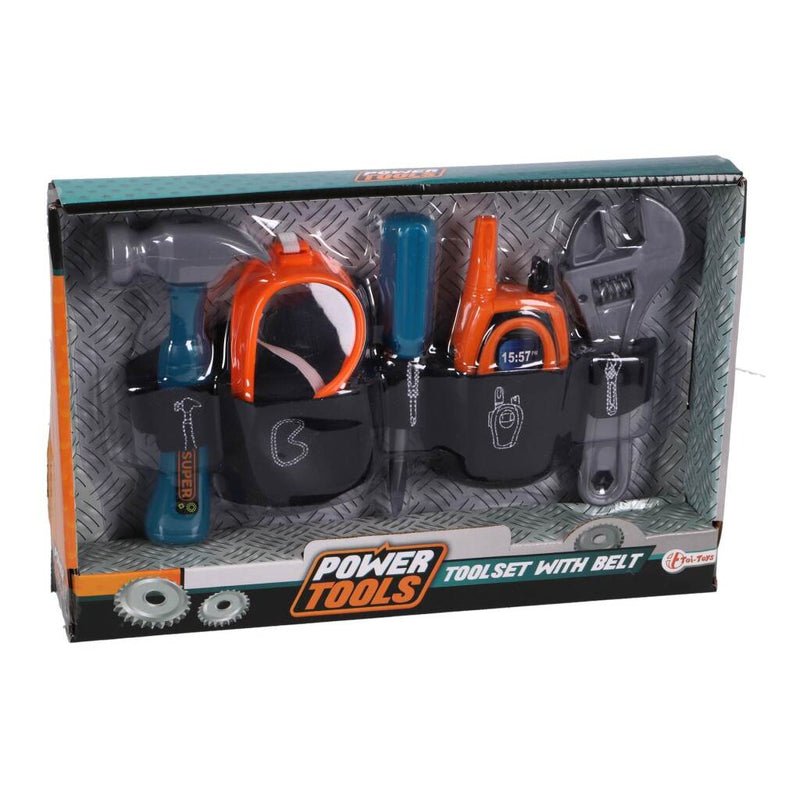 Afbeelding laden in galerijviewer, Toi-toys power tools gereedschapset in riem 6-delig
