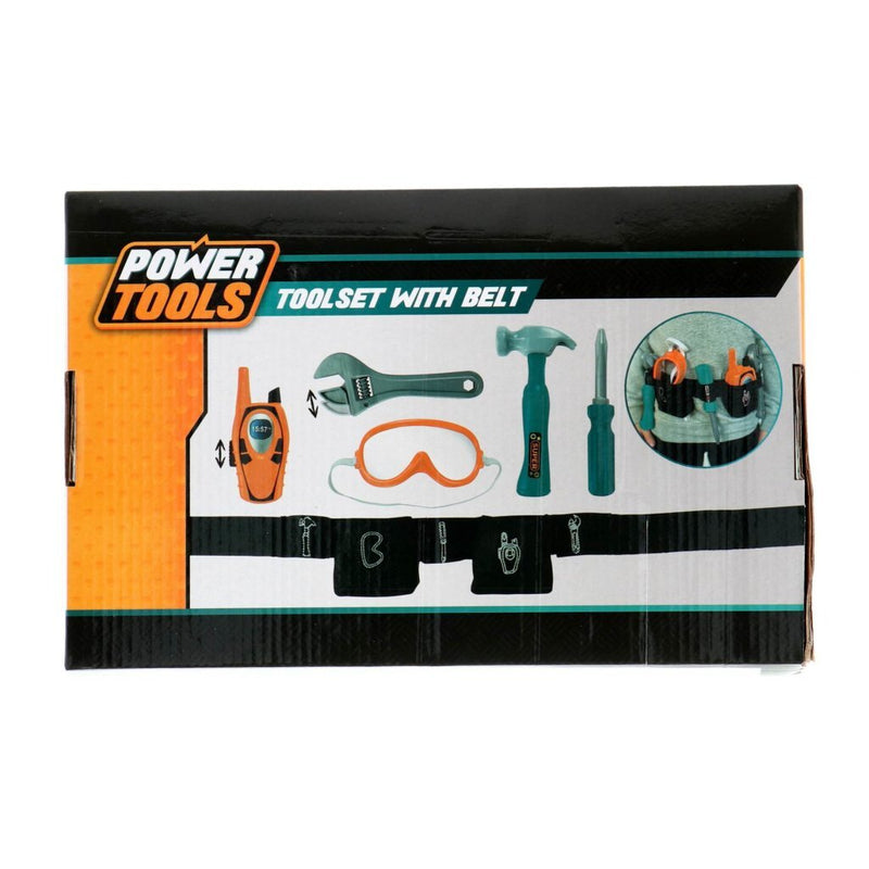Afbeelding laden in galerijviewer, Toi-toys power tools gereedschapset in riem 6-delig
