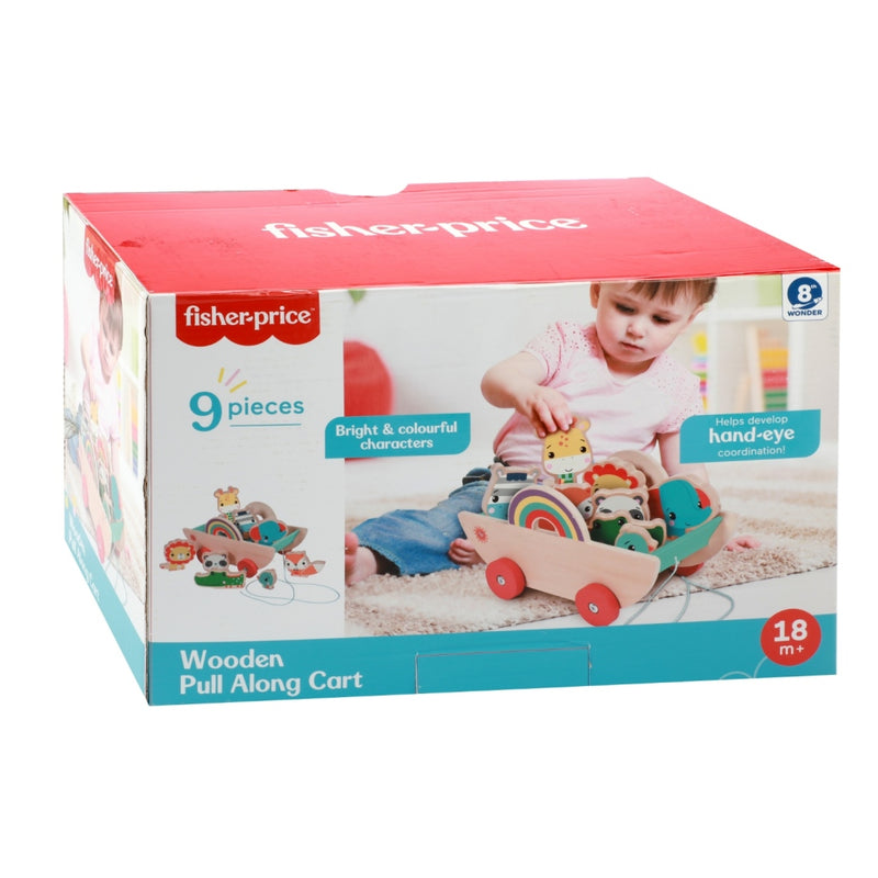 Afbeelding laden in galerijviewer, Fisher Price Bolderkar met Dieren Hout
