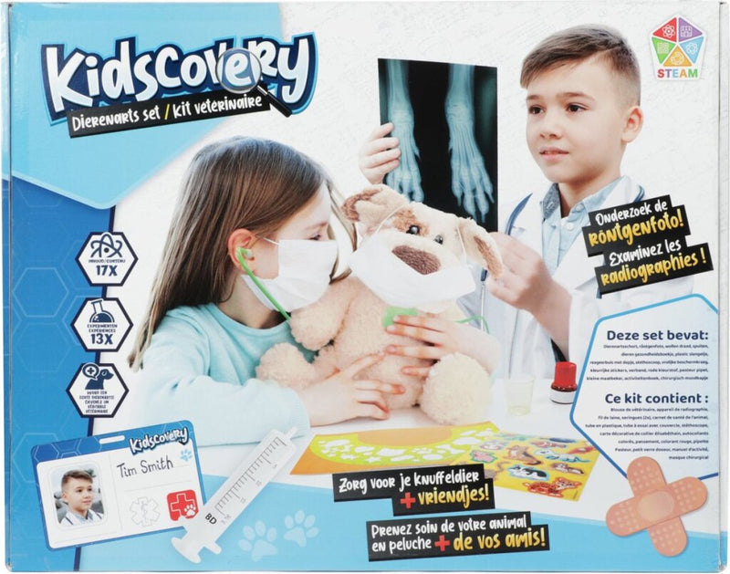 Afbeelding laden in galerijviewer, Kidscovery experiment dierenarts set xl
