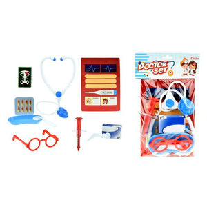 Doctor set met stethoscoop spuit en accesoires