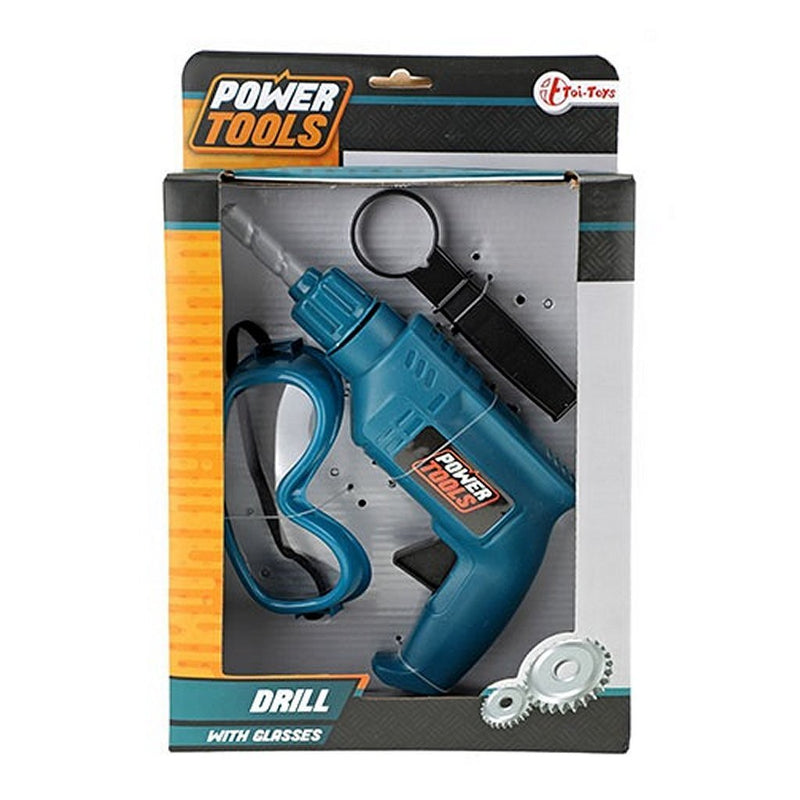 Afbeelding laden in galerijviewer, Toi-toys power tools boor met veiligheidsbril
