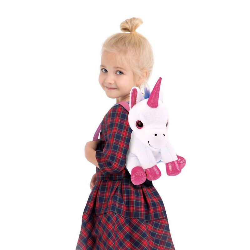 Afbeelding laden in galerijviewer, Toi-toys eenhoorn knuffel rugzak 30 cm
