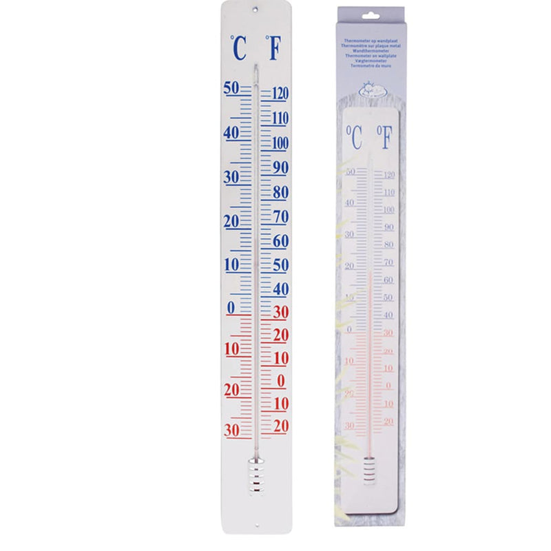 Afbeelding laden in galerijviewer, Esschert design thermometer op wandplaat th9 90 cm
