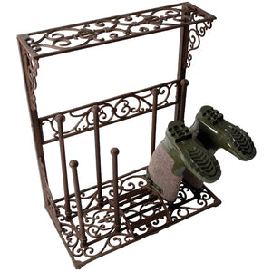 Esschert design laarzenrek maat l gietijzer lh44