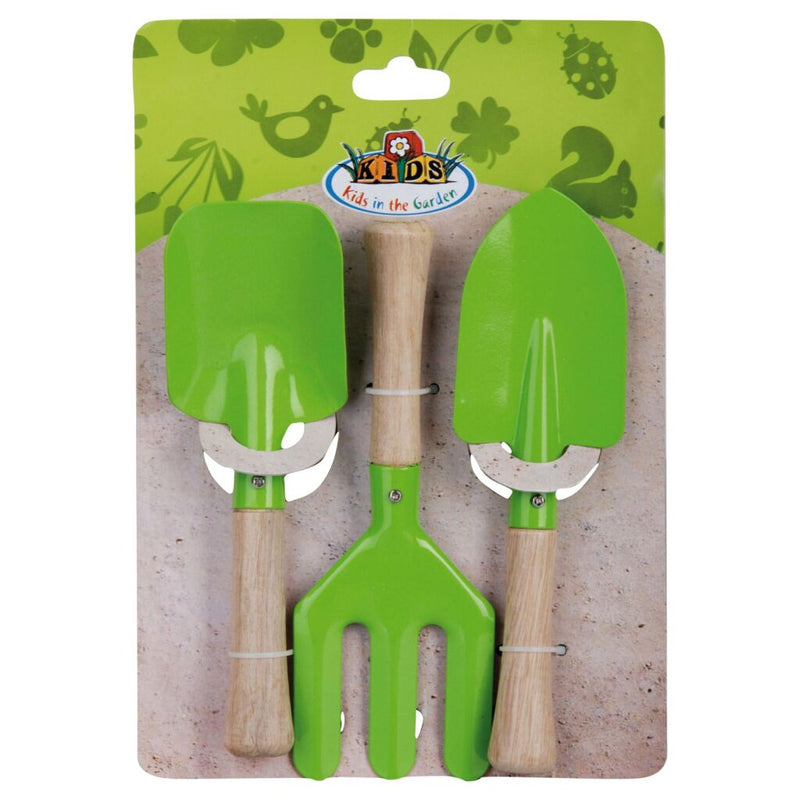Afbeelding laden in galerijviewer, Esschert Design Esschert Design Kinder-Tuingereedschap 3-delig Groen
