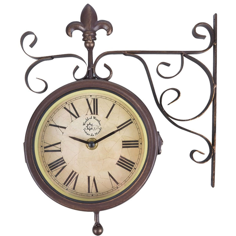 Afbeelding laden in galerijviewer, Esschert design stationsklok met thermometer tf005
