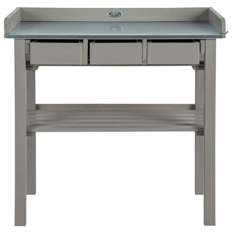 Afbeelding laden in galerijviewer, Esschert design tuinwerktafel grijs cf29g
