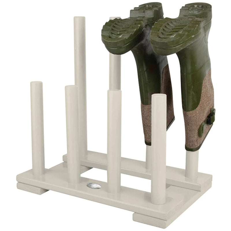 Afbeelding laden in galerijviewer, Esschert design laarzenrek wit cf48w
