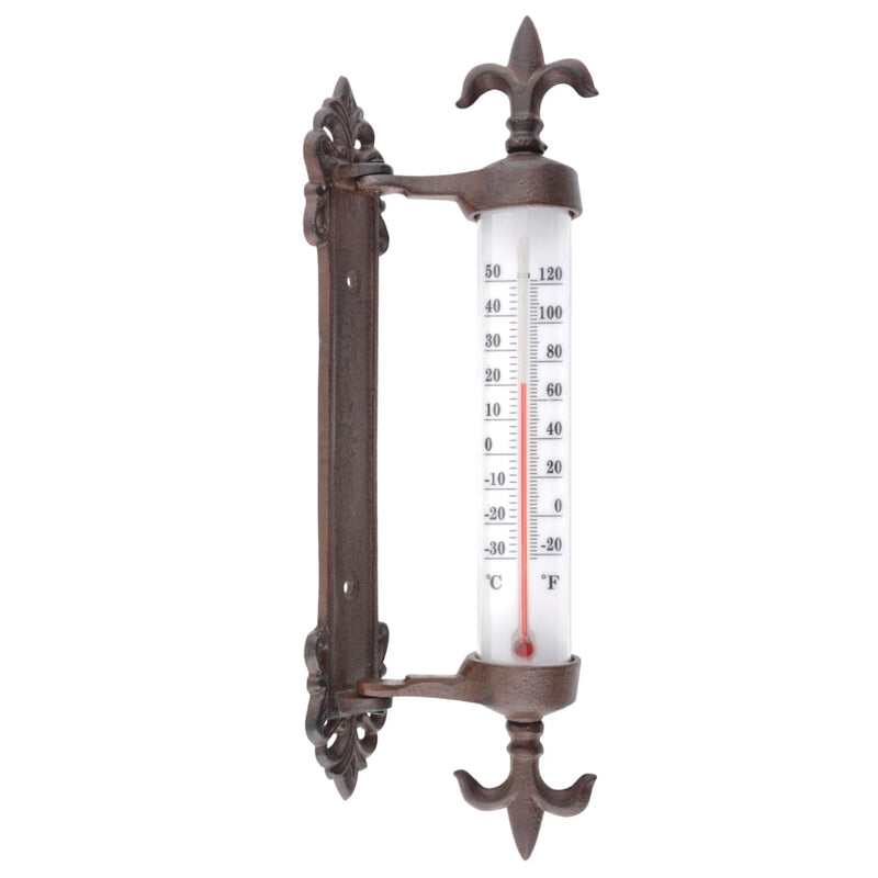 Afbeelding laden in galerijviewer, Esschert design raamkozijnthermometer gietijzer
