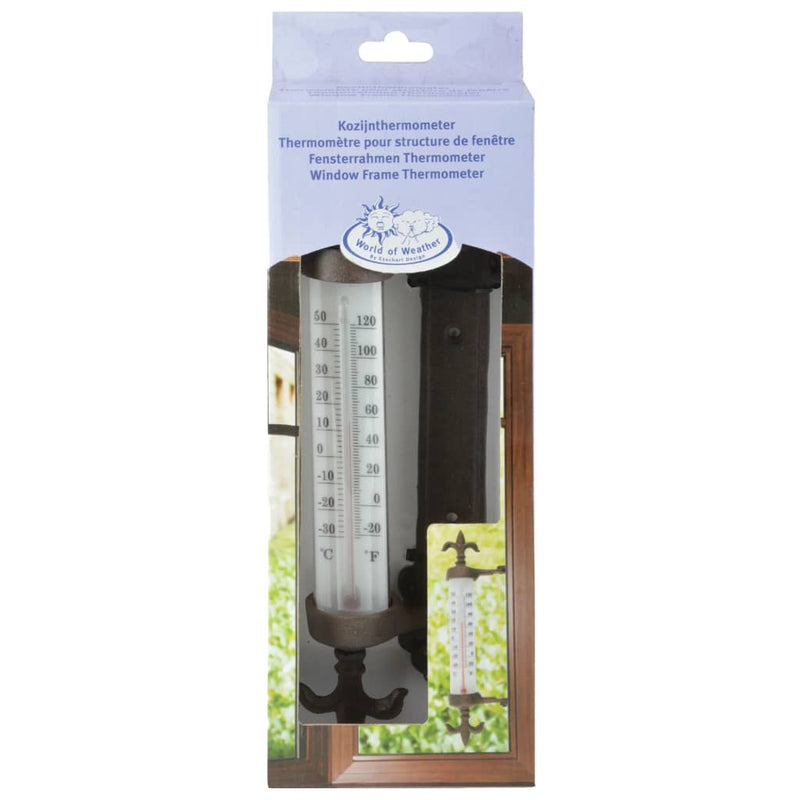 Afbeelding laden in galerijviewer, Esschert design raamkozijnthermometer gietijzer
