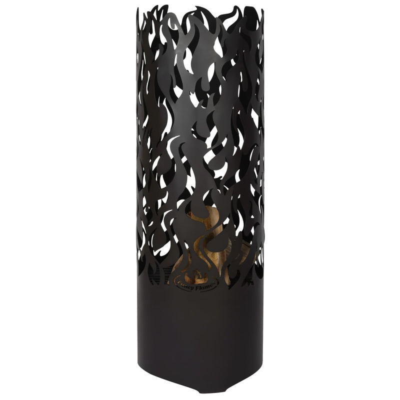 Afbeelding laden in galerijviewer, Esschert design vuurton flames koolstofstaal zwart ff408
