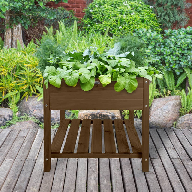 Afbeelding laden in galerijviewer, Esschert design esschert design plantenbak verhoogd xl bruin
