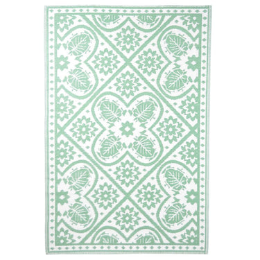 Esschert design buitenkleed 182x122 cm groen en wit