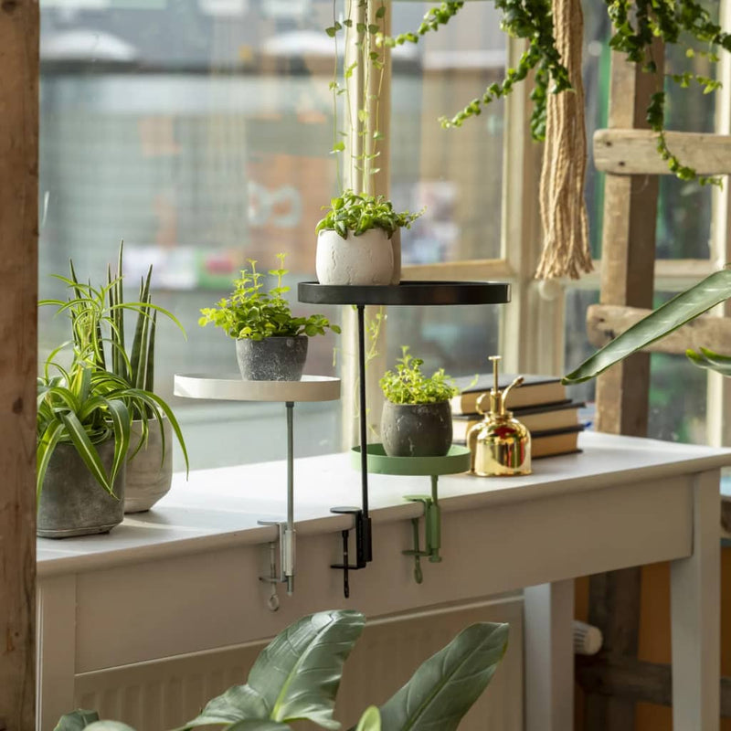 Afbeelding laden in galerijviewer, Esschert design plantenblad met klem rond s groen
