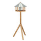 Esschert design vogelvoederhuisje met silo en rond dak zink