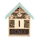 Esschert design houten insectenhotel 10x24x29 cm naturel mintgroen