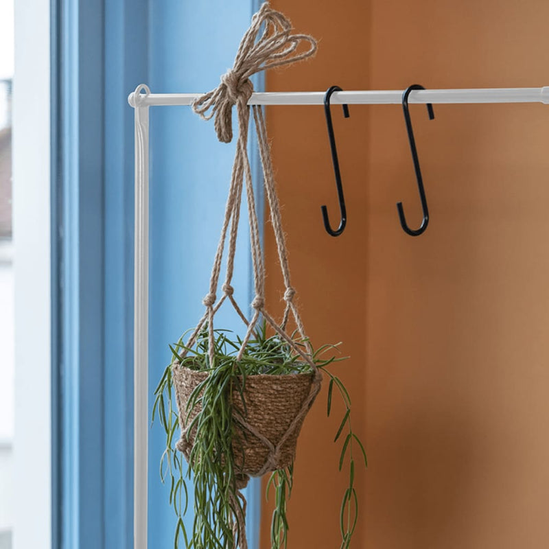 Afbeelding laden in galerijviewer, Esschert Design Esschert Design Tafelstang met klem decoratief wit
