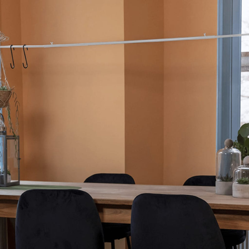 Afbeelding laden in galerijviewer, Esschert Design Esschert Design Tafelstang met klem decoratief wit
