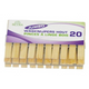 Wasknijpers jumbo hout set 20 stuks