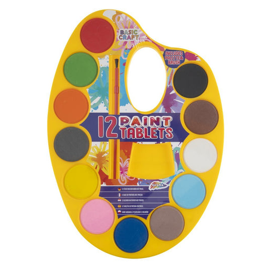 Grafix waterverfpalet, 12 kleuren