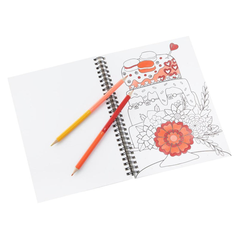 Afbeelding laden in galerijviewer, Grafix kleuren op nummer kleurboek met kleurpotloden.
