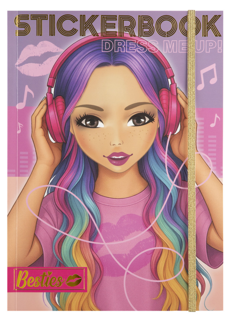 Afbeelding laden in galerijviewer, Besties dress me up stickerboek neon a4 - 10 vellen
