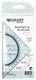 Kangaro k-20837726 geodriehoek onbreekbaar 14 cm transparant