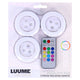 Luume led druklampen zelfklevend 3 stuks