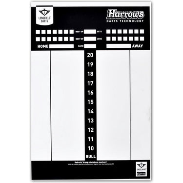 Longfield games Darts Scorebord met Stift, Wisser Spelregels