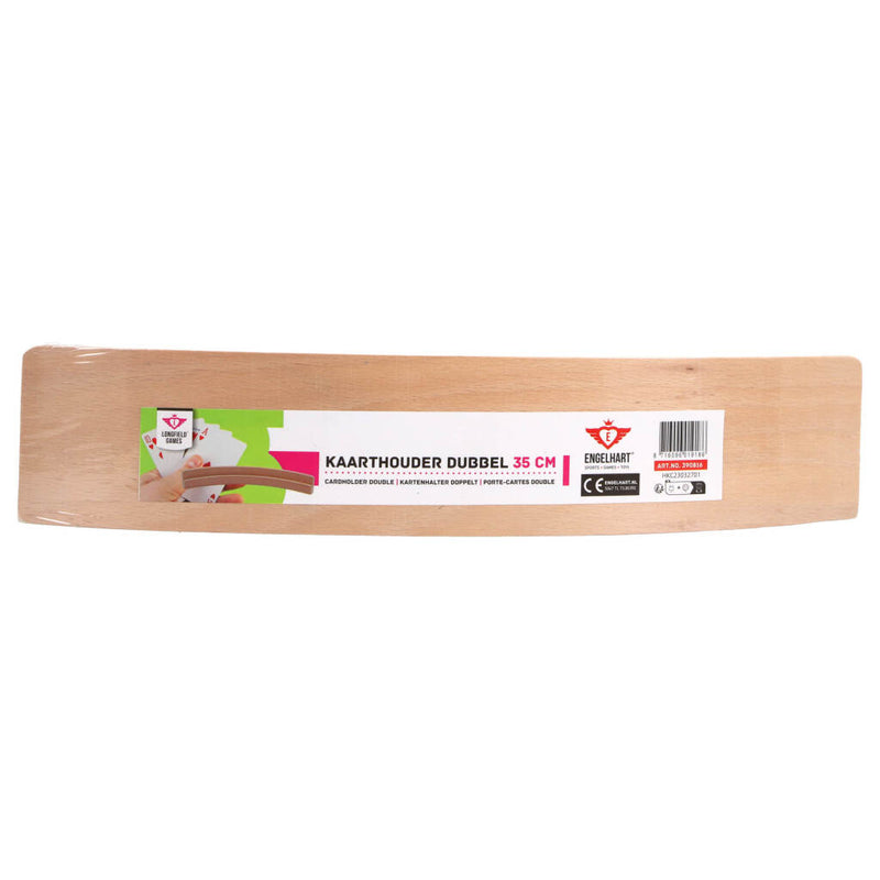Afbeelding laden in galerijviewer, Longfield houten dubbele kaartenhouder 35 cm
