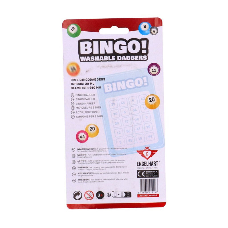 Afbeelding laden in galerijviewer, Engelhart bingo stiften 3 stuks rood geel blauw
