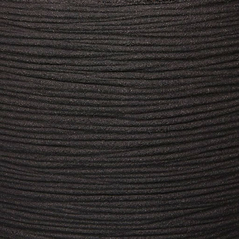 Afbeelding laden in galerijviewer, Capi plantenbak nature rib vierkant 30x30 cm zwart kblr902
