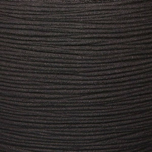 Capi bloempot nature rib elegant laag 46x58 cm zwart pkblr783