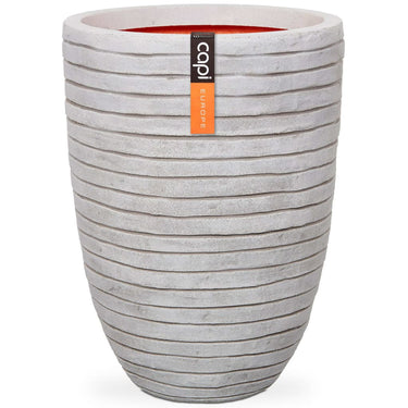 Capi bloempot nature row elegant laag 46x58 cm ivoorkleurig krwi783