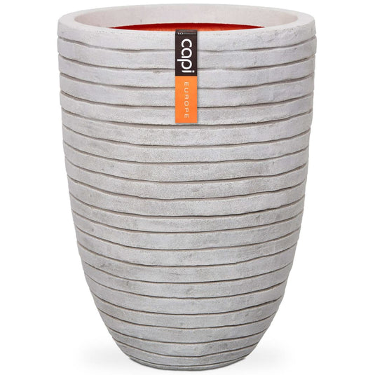 Capi bloempot nature row elegant laag 46x58 cm ivoorkleurig krwi783