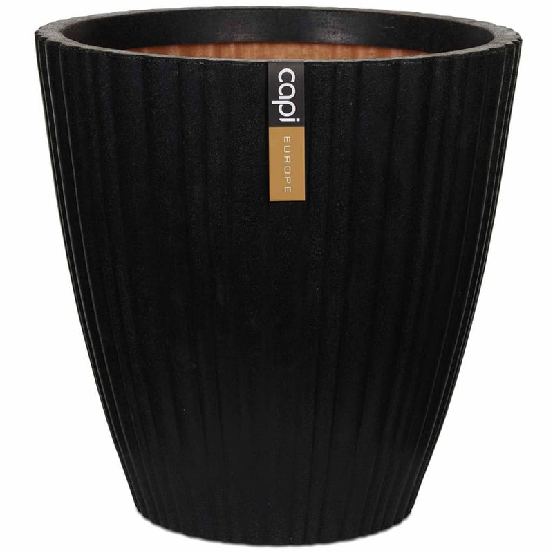 Afbeelding laden in galerijviewer, Capi bloempot urban tube taps 40x40 cm zwart kblt801

